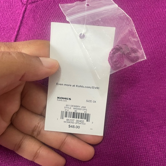 Evri V-Neck Dolman Tunic - Picture 6 of 6